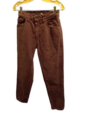 1994 Levis 550 Jeans Women's 9 MED Relaxed Fit Tapered Leg Brown Made In The USA